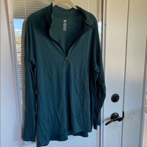 REI Teal Long-Sleeve Quarter-Zip